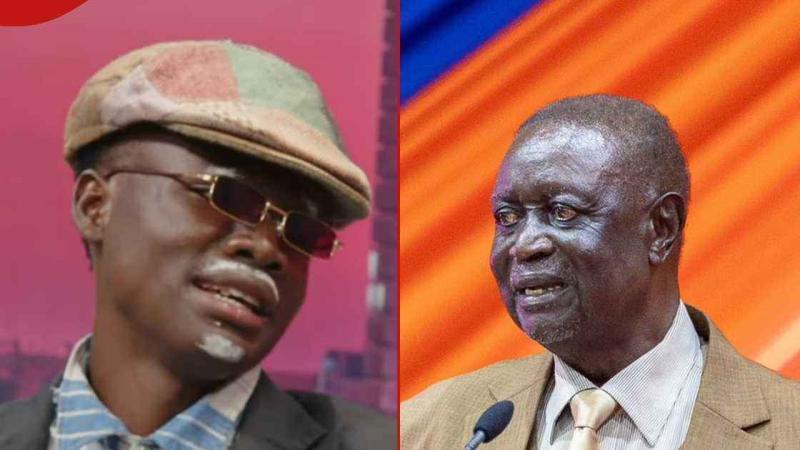 Collage image of Professor Aduol and Senator Oburu Oginga.